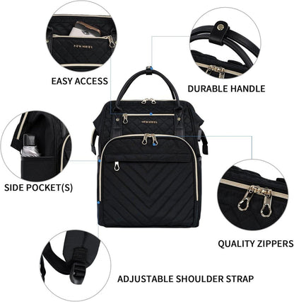 Stilvoller Laptop-Rucksack 17 Zoll wasserabweisend USB-Anschluss