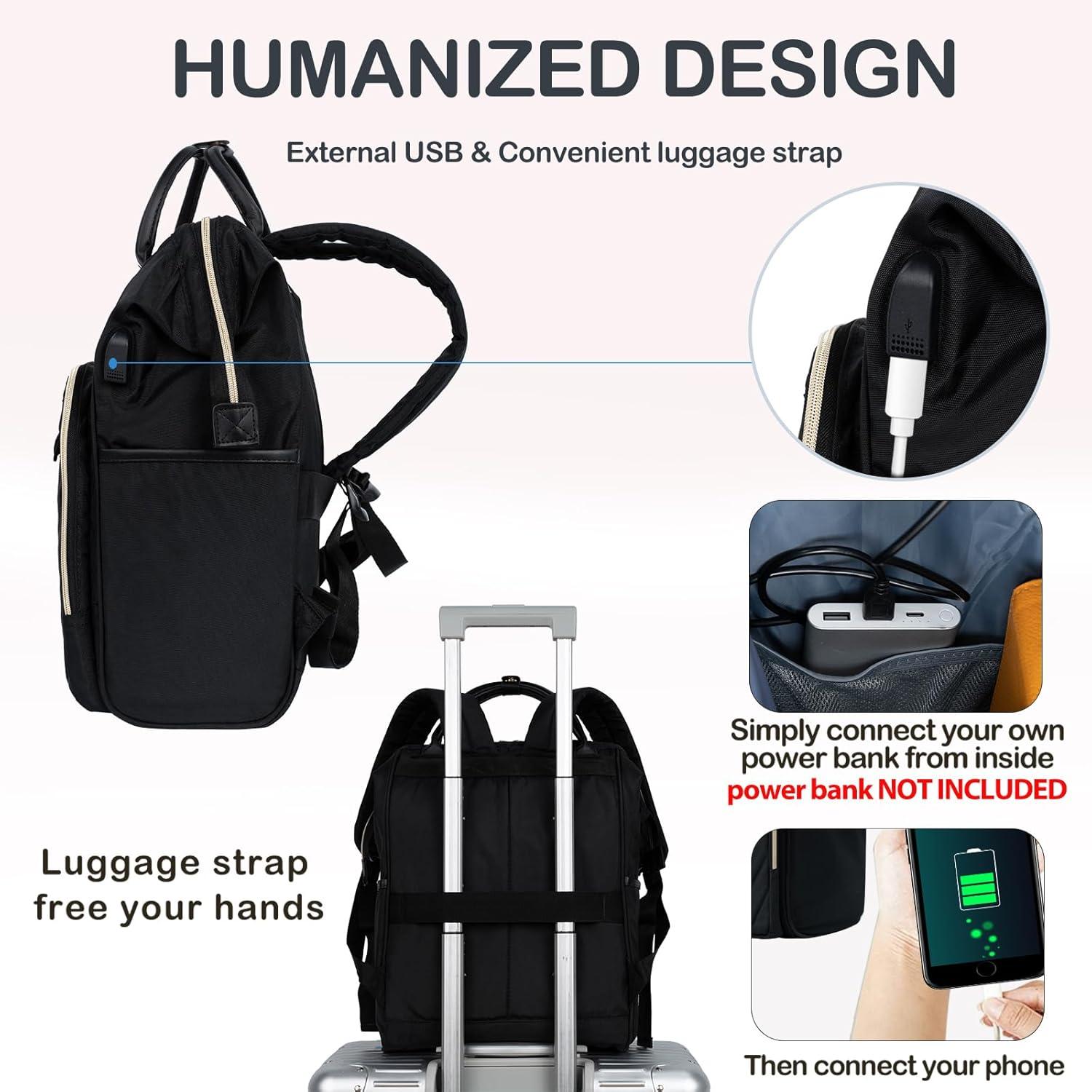 Laptop-Rucksack 43,2 cm wasserabweisend USB-Anschluss College Business