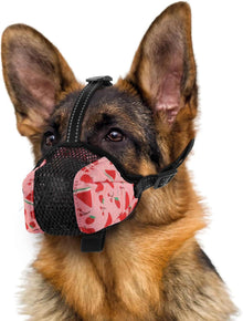 Maulkorb Hund Atmungsaktives Mesh Verstellbarer Schlaufe XXL