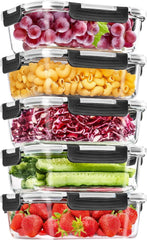 Glas Frischhaltedosen Set 10-teilig Aufbewahrungsbox BPA-frei