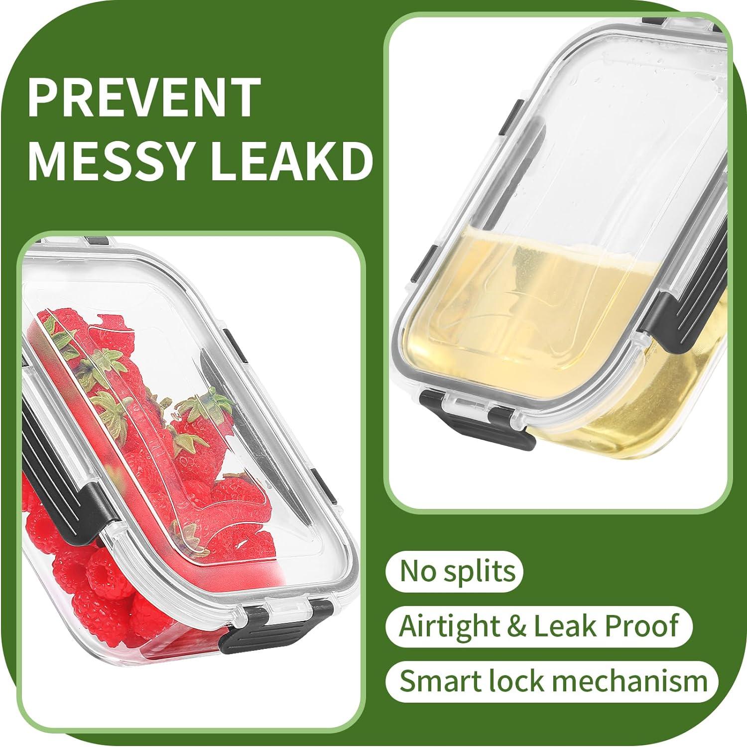 Glas Frischhaltedosen Set 10-teilig Aufbewahrungsbox BPA-frei