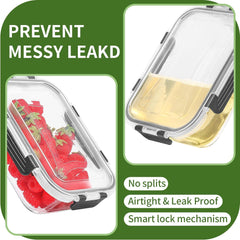 Glas Frischhaltedosen Set 10-teilig Aufbewahrungsbox BPA-frei