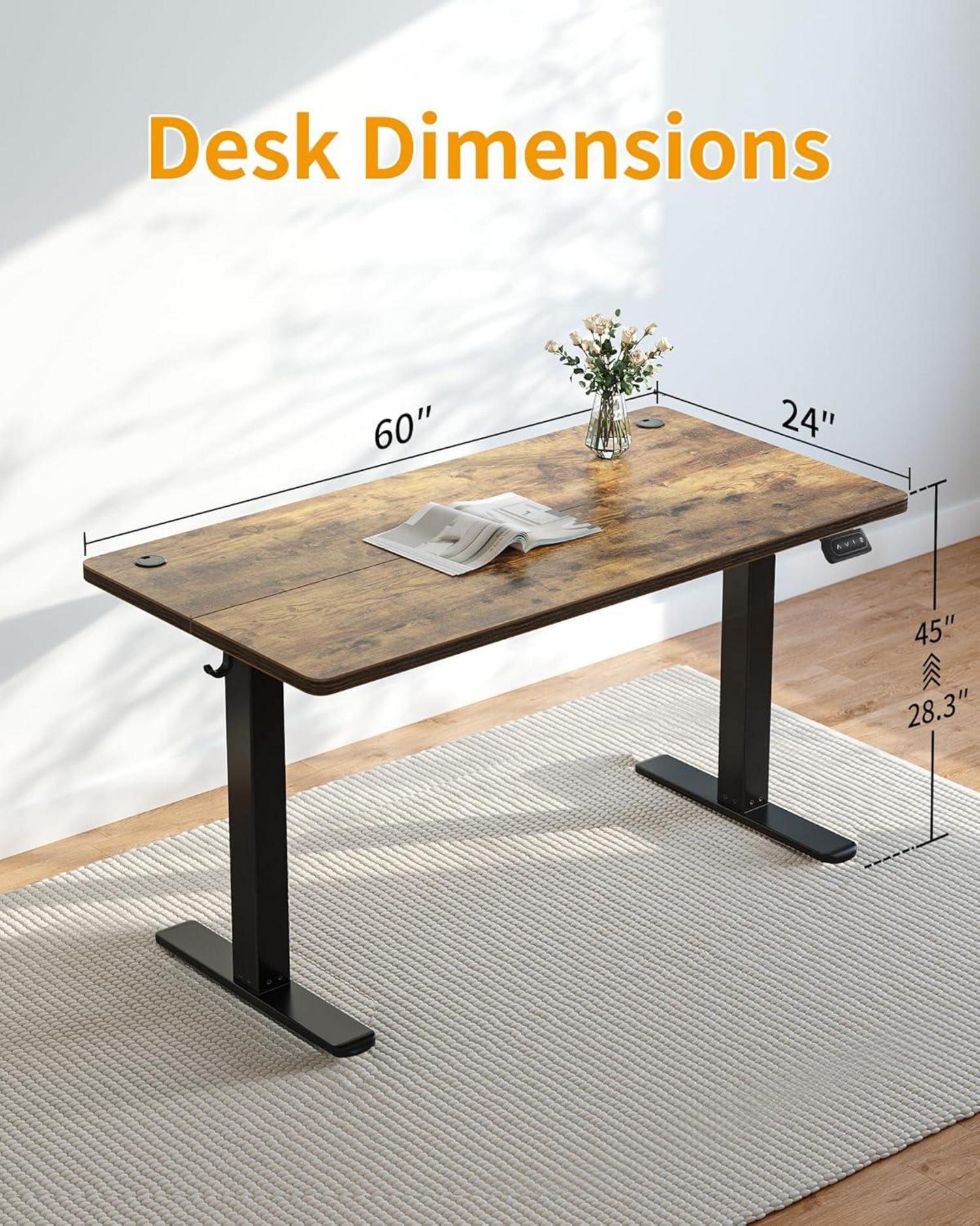 Höhenverstellbarer Elektrischer Schreibtisch 152x60cm