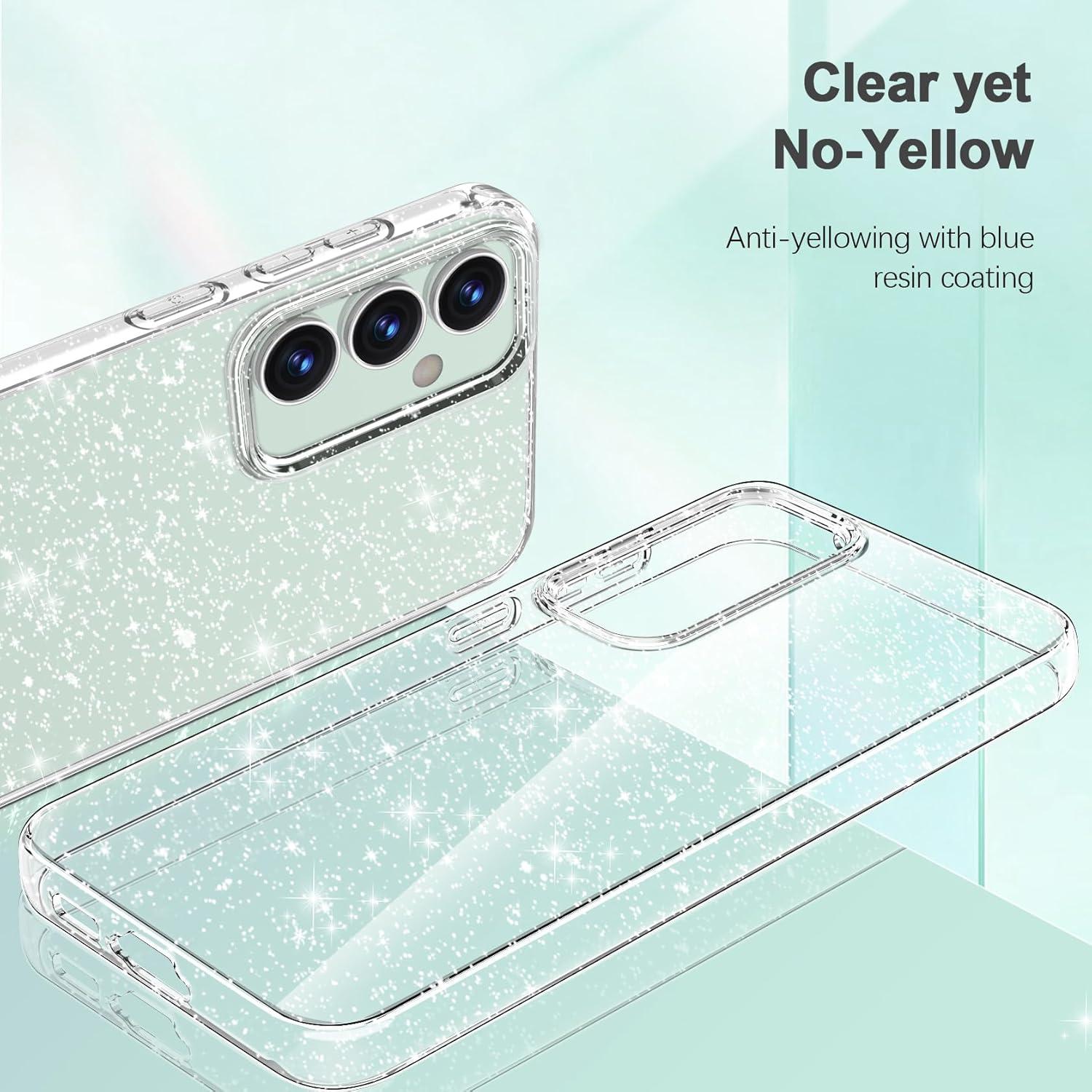 Samsung Galaxy S23 FE 5G Glitzer Handyhülle Transparent Weiche TPU