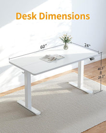Elektrischer Höhenverstellbarer Schreibtisch 152x60cm
