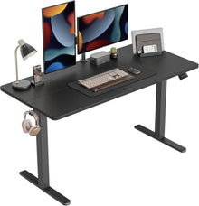 Elektrischer Stehpult Schreibtisch Höhenverstellbar 152x60 cm Schwarz