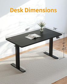Höhenverstellbarer Schreibtisch 152x60cm elektrisch