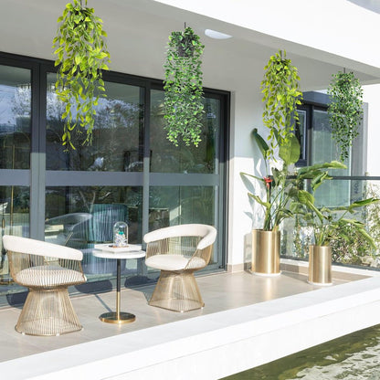 4er Set Künstliche Hängepflanzen im Topf 65cm für Indoor Outdoor