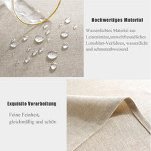 Tischläufer wasserdicht Leinenoptik 40x180 cm Beige
