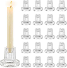Glas Kerzenhalter Stabkerzen 20er Set Klein Hochzeit Weihnachten Party