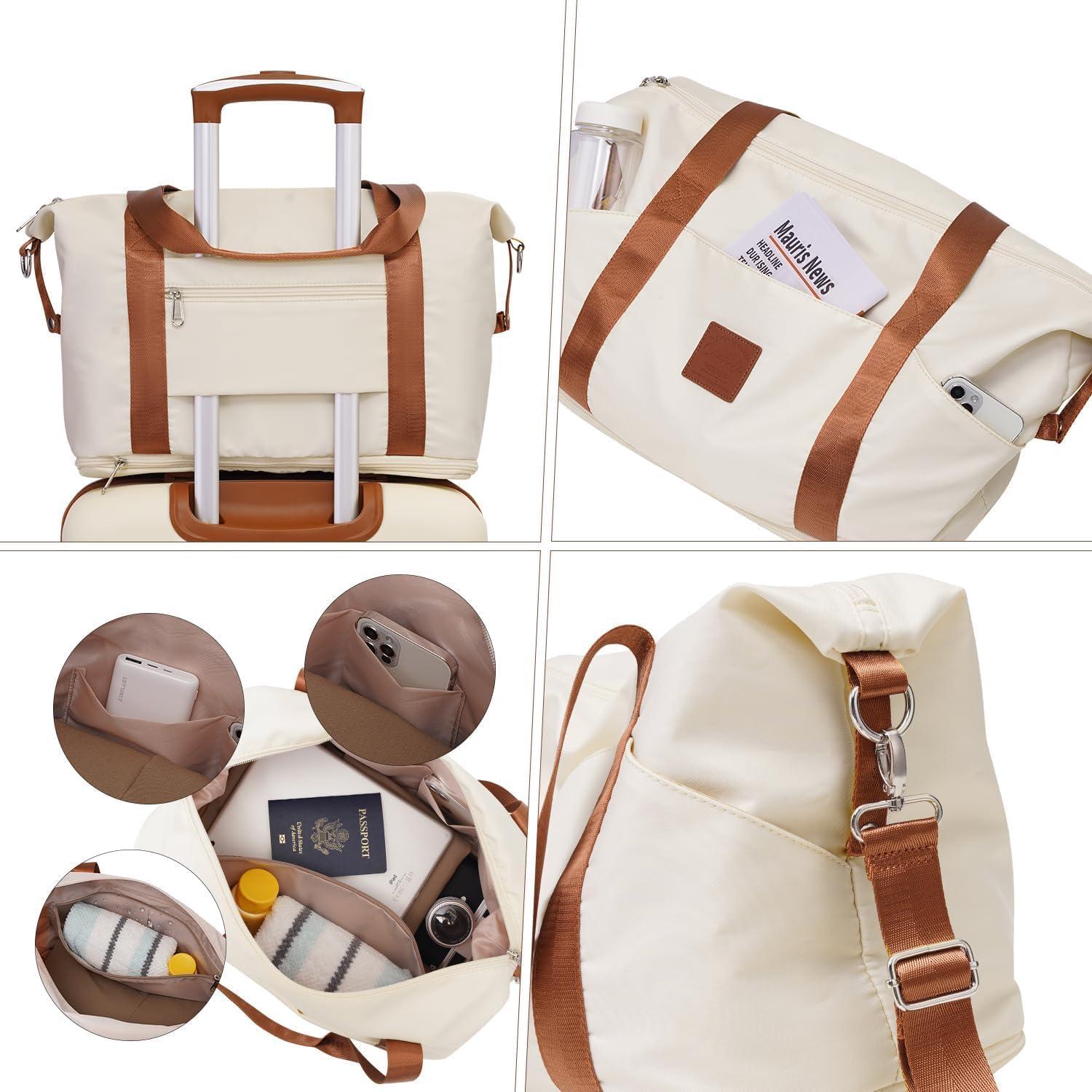 Koffer Set Hartschale mit TSA-Schloss 4 Rollen 3tlg Grau Rosa