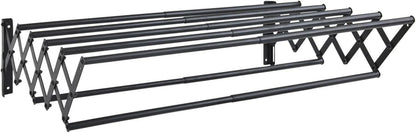 Wäscheständer Wandmontage ausziehbar mit 7 Stangen platzsparend