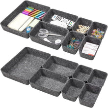 Filz Schubladen Organizer Set 14-teilig Ordnungssystem Büro