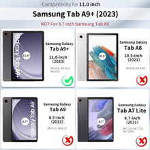 Hülle für Samsung Galaxy Tab A9+ 11 Zoll 2023 Schutzhülle PU