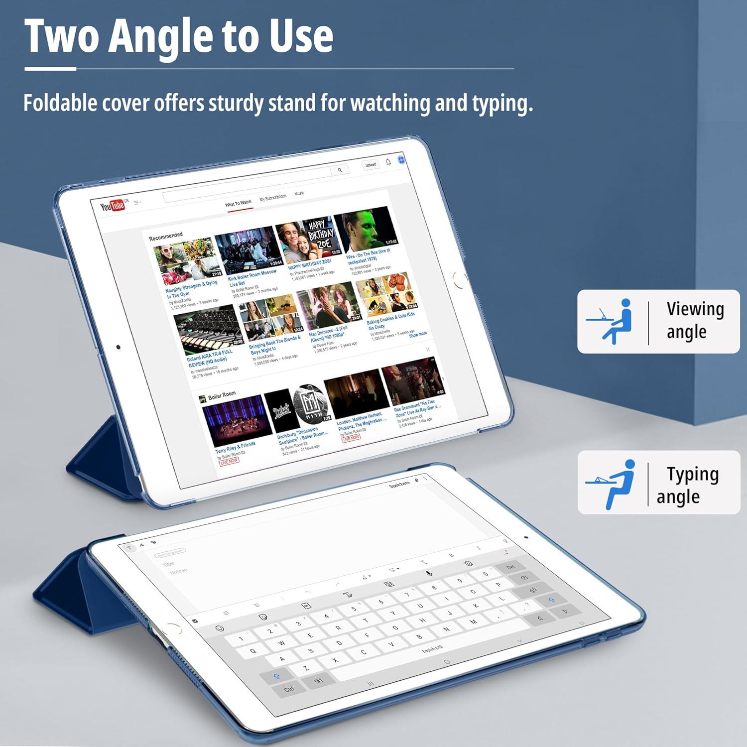 EasyAcc iPad 10.2 Zoll Hülle - Ultradünn Transparent Schutzhülle Case