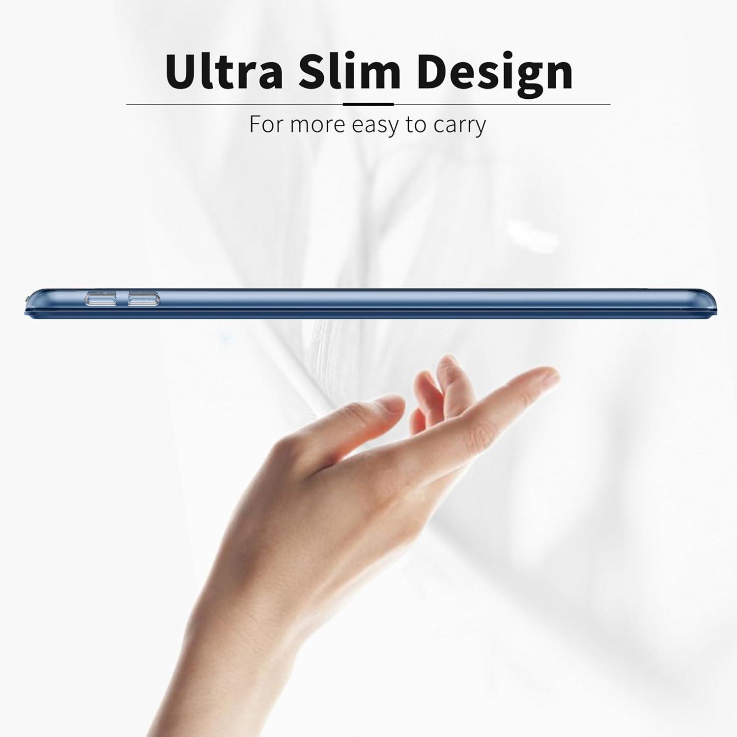 EasyAcc iPad 10.2 Zoll Hülle - Ultradünn Transparent Schutzhülle Case