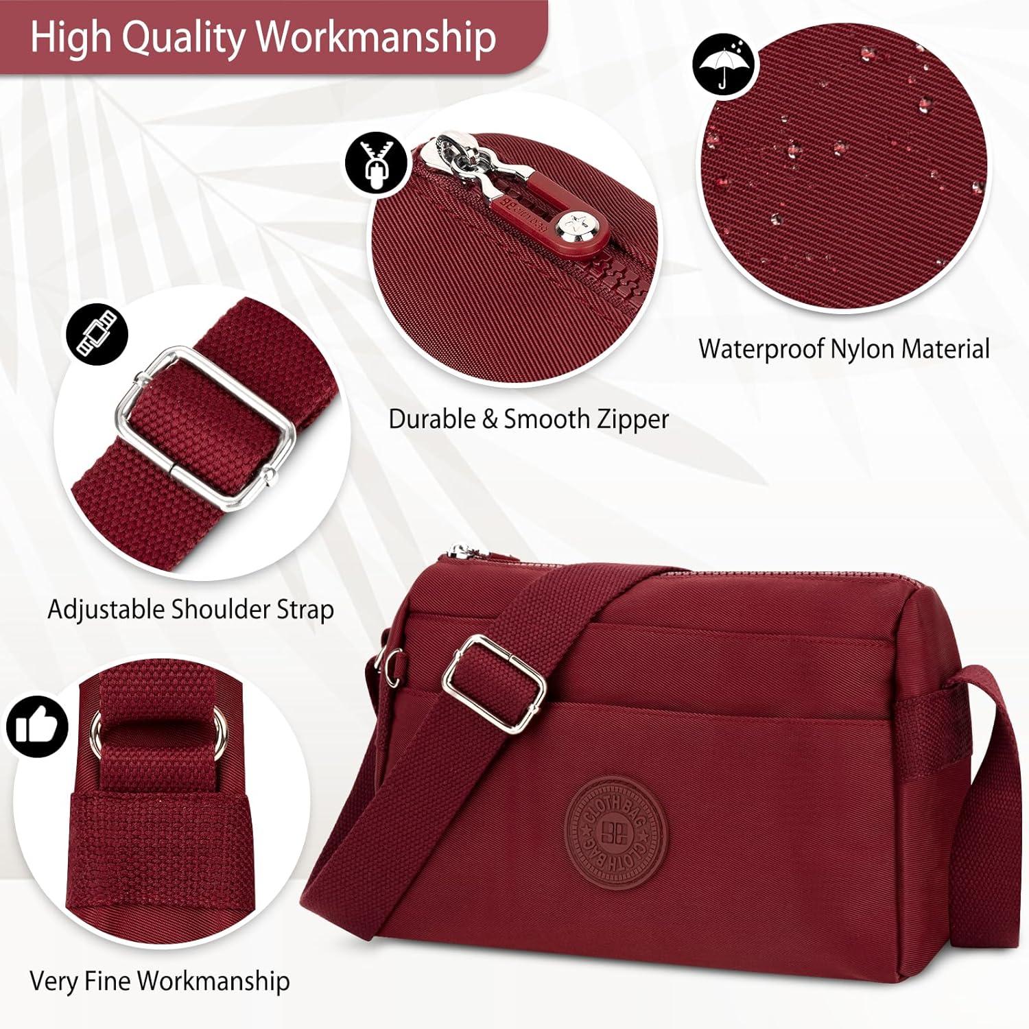 Kleine Umhängetasche Damen Crossbody Bag Verstellbarer Schultergurt Leichte
