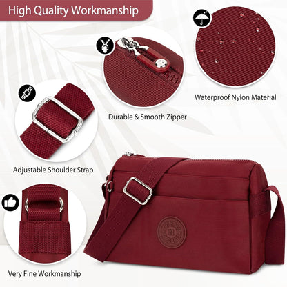 Kleine Umhängetasche Damen Crossbody Bag Verstellbarer Schultergurt Leichte