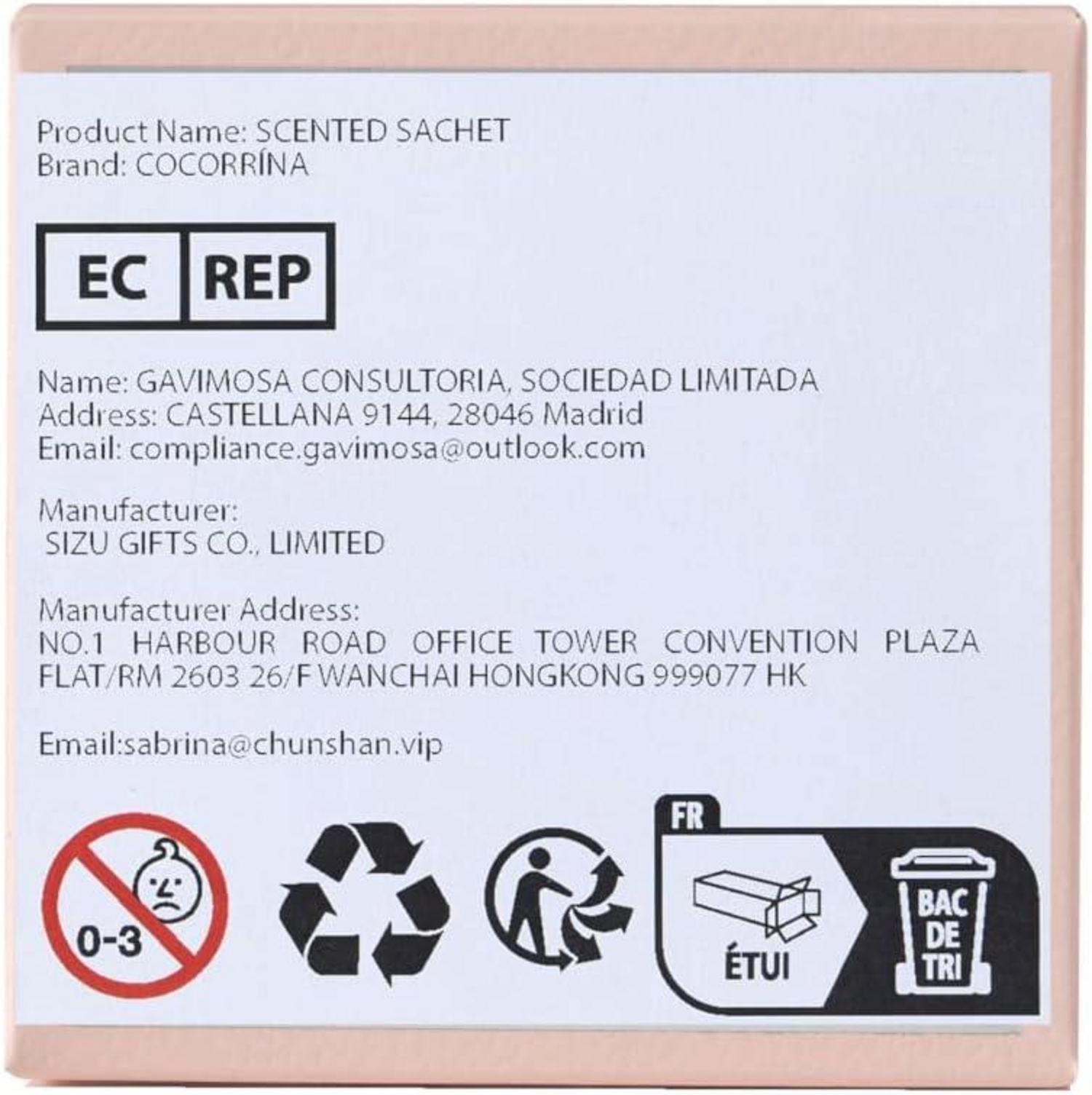 Duftsäckchen Sandelholz Rose Autoduft Scented Sachet 1