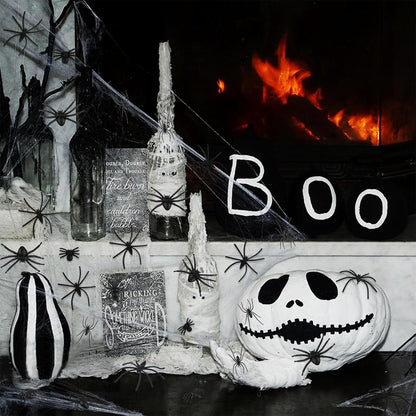 Halloween Deko Realistische Spinne Klein Schwarze Kunststoff Spider 190 Stk