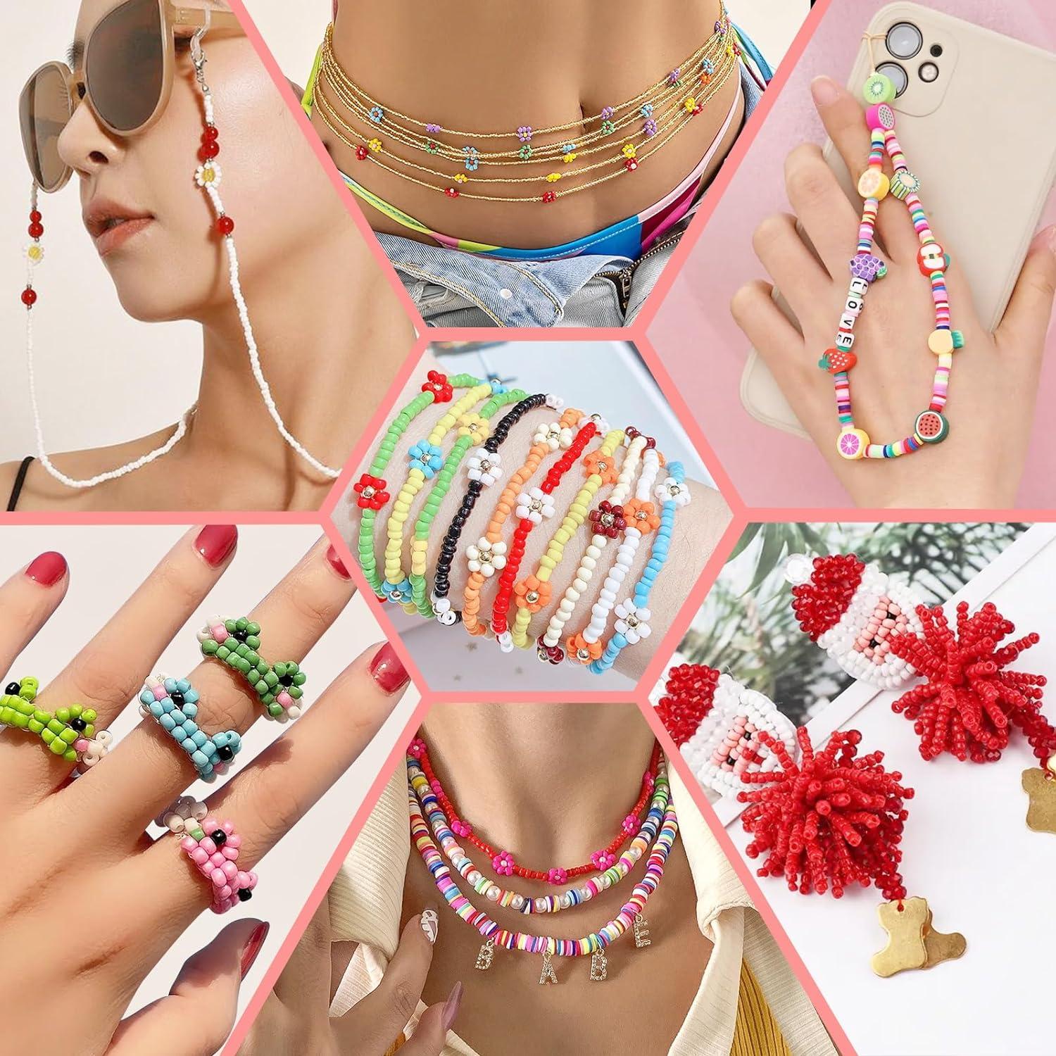 Perlen Armband Set Weihnachten Kinder mit Glas- und Clay Perlen 800+ Stück