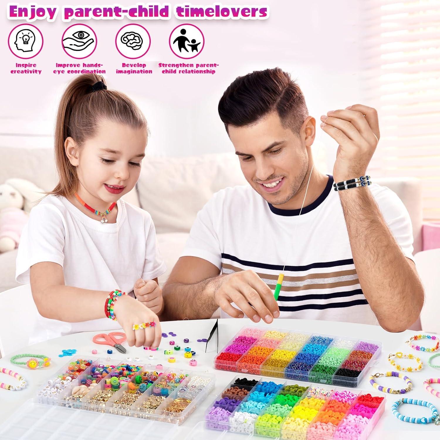 Perlen Armband Set, DIY Weihnachten Kinder Handwerk