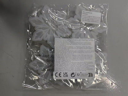 4Pcs Christmas Resin Schneeflocken Silikonform für Harzornamente