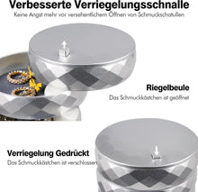 Schmuckkästchen Damen Organizer 4 Ebenen Drehbar für Ringe
