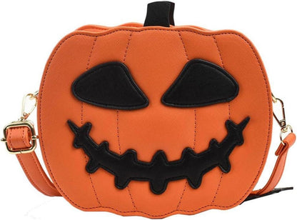 Halloween Goth Kürbis Handtasche Umhängetasche Crossbody Geldbörse