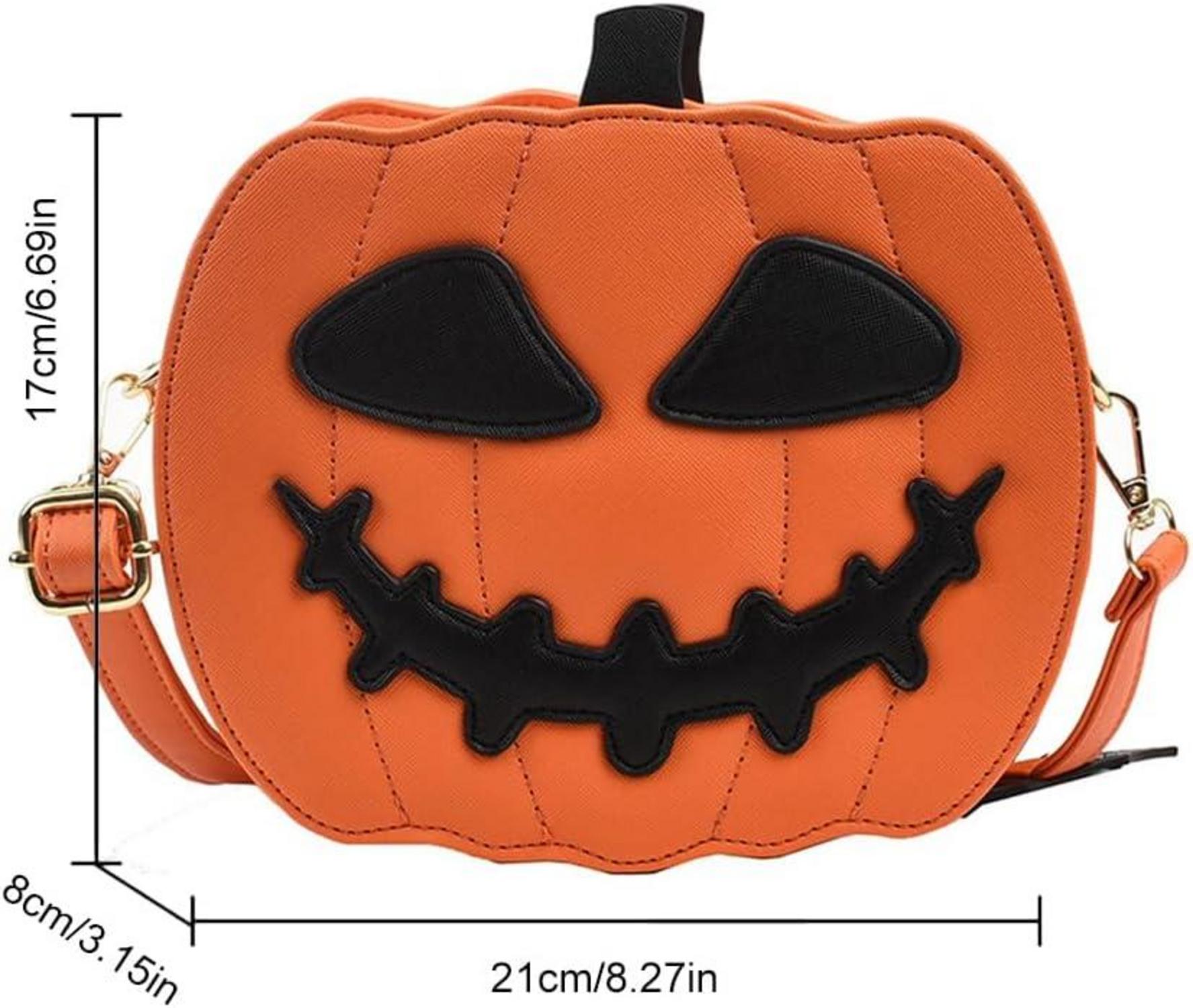 Kürbis Handtasche Halloween Gothic Umhängetasche Geldbörse Teufel Goth Tasche