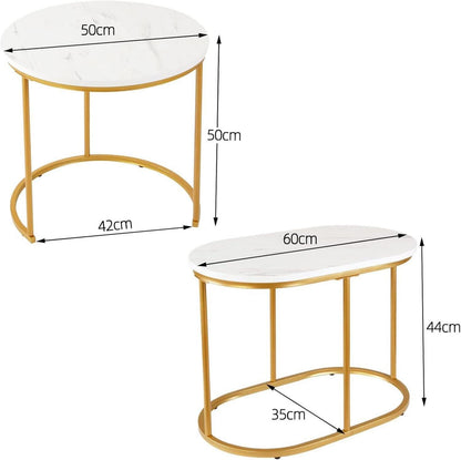 Satztisch Set 2er Wohnzimmer Beistelltisch Couchtisch Pflanztisch