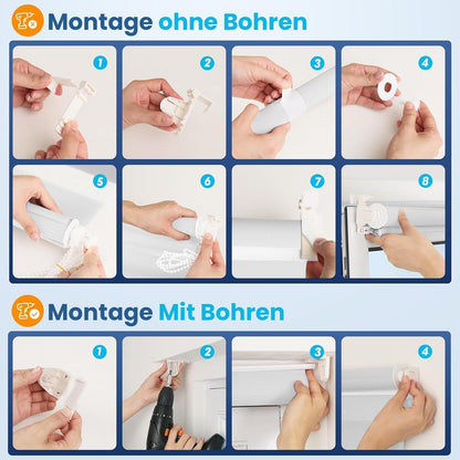 plissee ohne bohren Verdunkelung plissee klemmfix Fenster