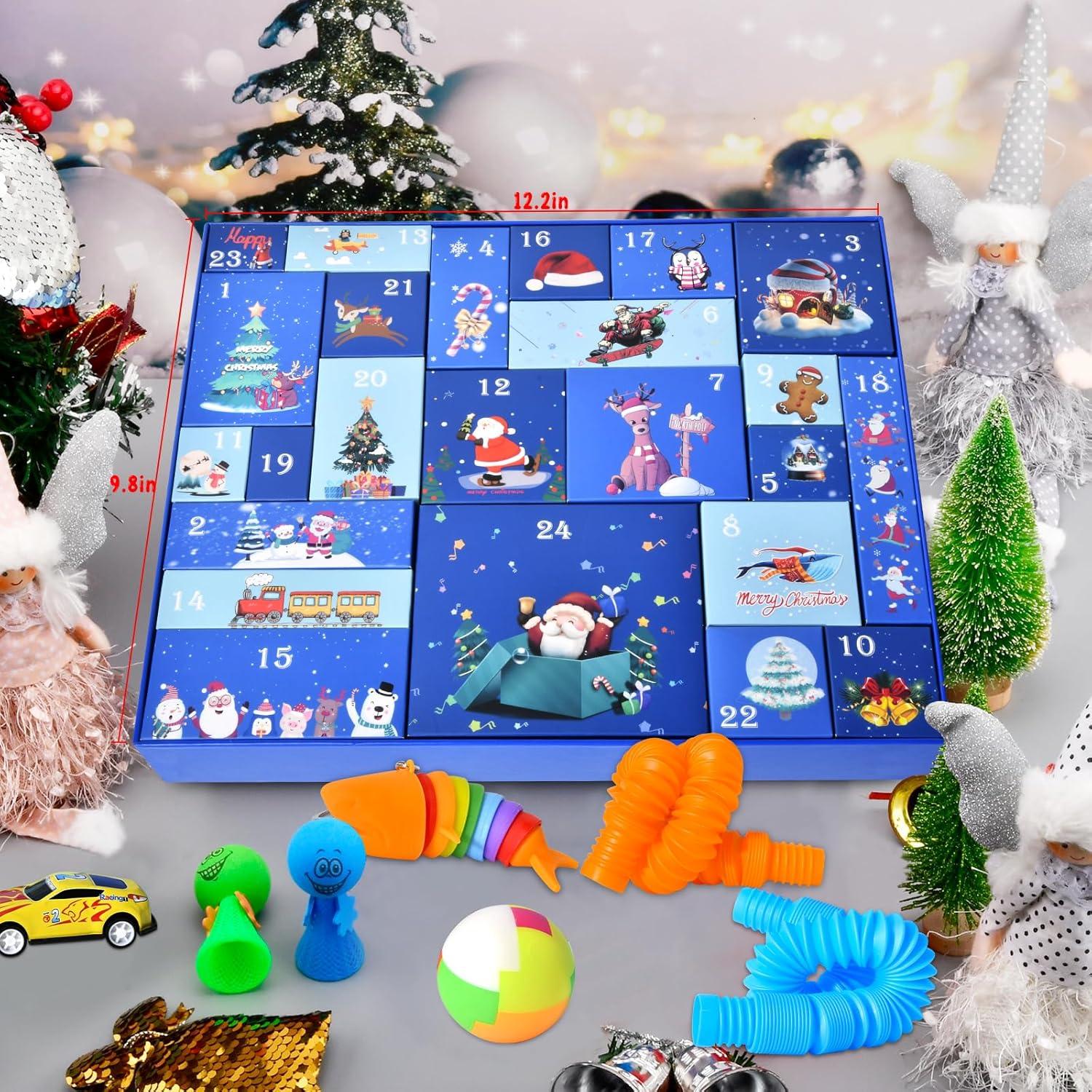 Adventskalender 2024 für Kinder - 24 Tage Weihnachts-Countdown mit Fidget Toys