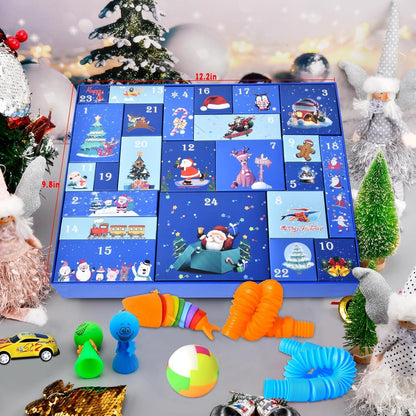 Adventskalender 2024 für Kinder - 24 Tage Weihnachts-Countdown mit Fidget Toys
