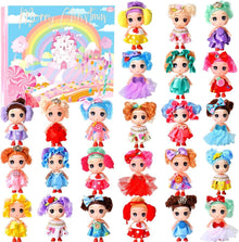 Adventskalender Prinzessinnenpuppen 24-tägiger Countdown-Kalender