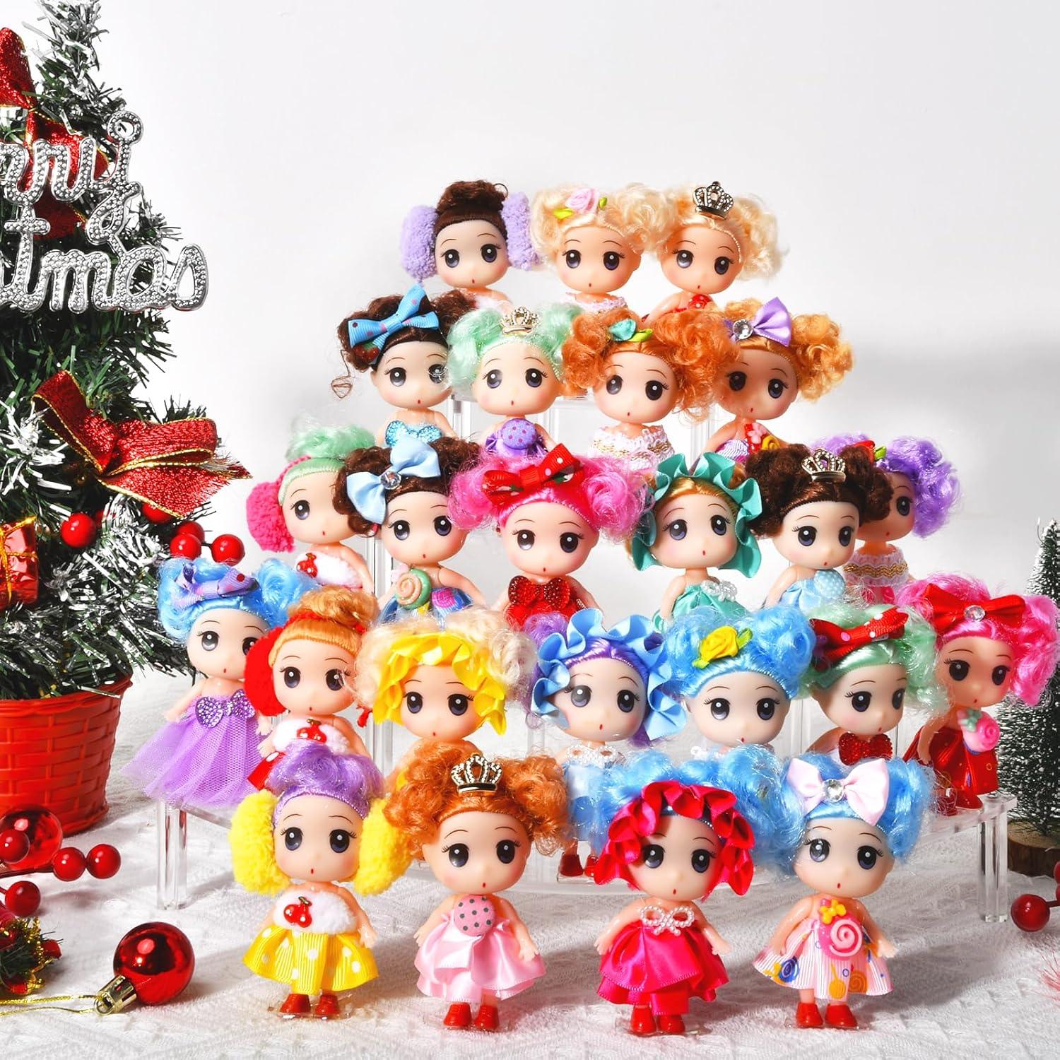 Adventskalender 2024 Mädchen Prinzessinnenpuppen 24 Tage