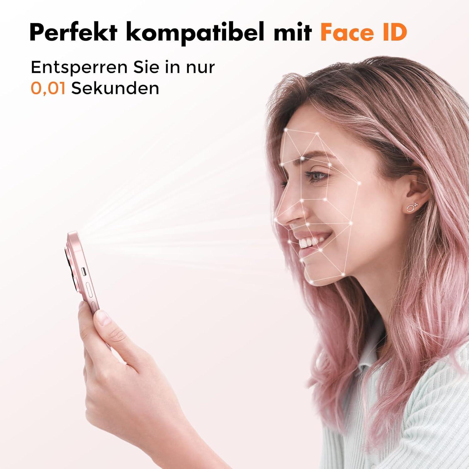 Panzer Schutzglas für iPhone 15, 9H Härte, 3er Pack
