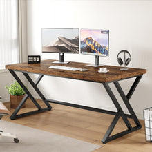 Computertisch mit Stauraum, rustikales Braun, 140x60cm