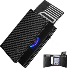 Slim Wallet mit Münzfach RFID Schutz Magnetischer Verschluss
