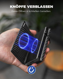 DODENSHA MagSnap RFID Herren Slim Wallet mit Münzfach