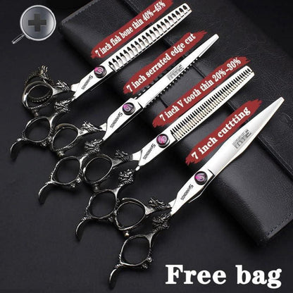 Professionelle Friseurschere 7 Zoll Edelstahl Set