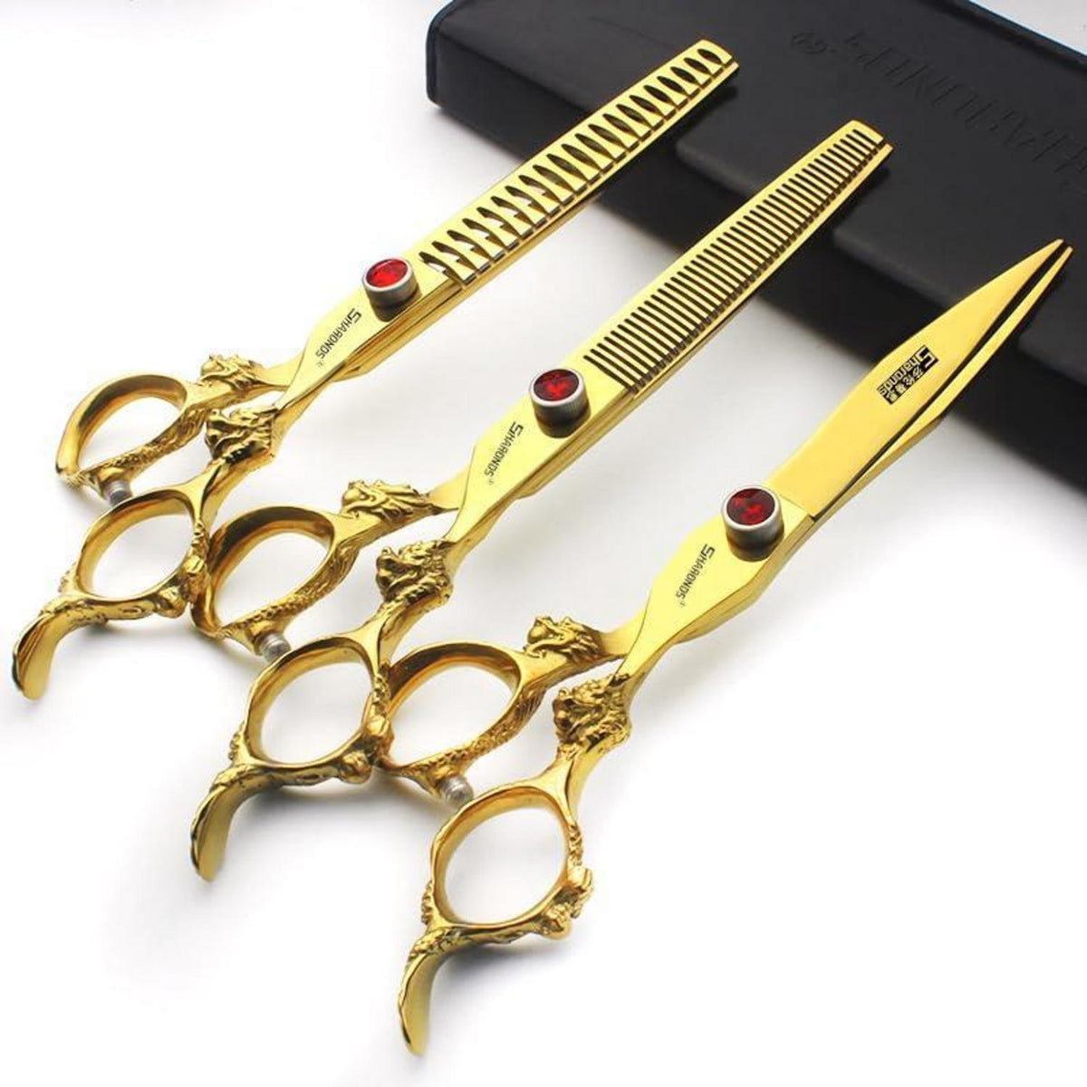 Professionelle Friseurschere 7 Zoll 3er Set – 440C Stahl