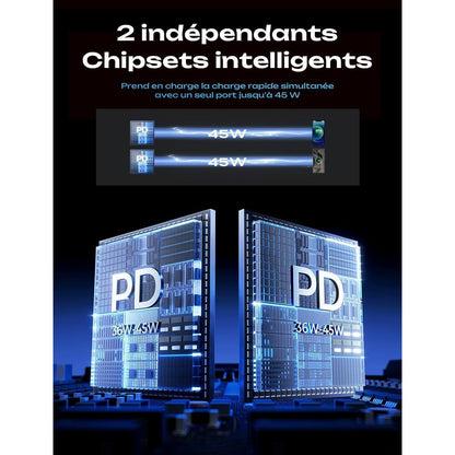 90W Zigarettenanzünder USB C Adapter Ladegerät mit PD45W