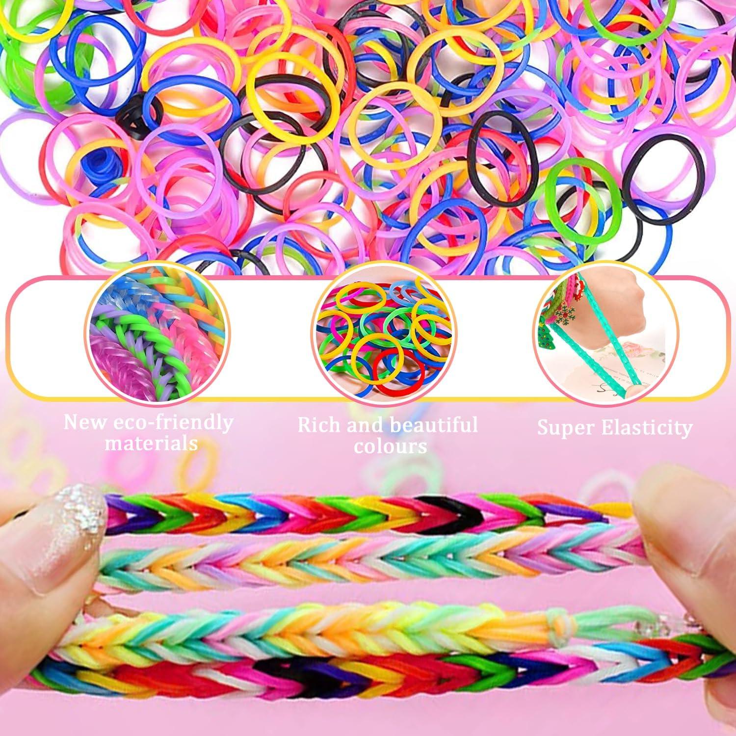 GIAK Loom Bänder Set 34 Farben 13600 pcs Armband DIY Kit
