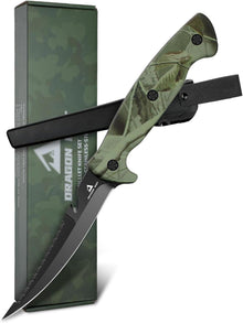 Filetiermesser Fisch 13CM Edelstahl Anti-Rutsch-Griff Volltang