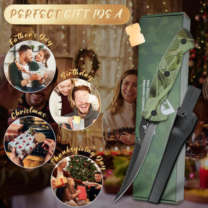 DRAGON RIOT Filetiermesser Fisch 13CM Profi Premium Küchenmesser