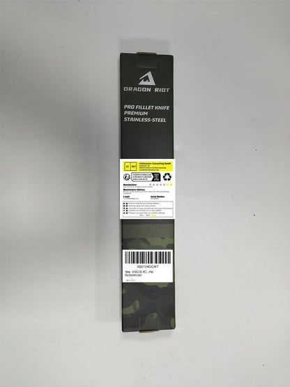 DRAGON RIOT Filetiermesser Fisch 13CM Edelstahl Anti-Rutsch-Griff