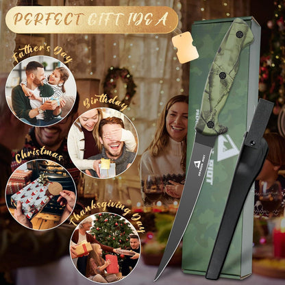 DRAGON RIOT Filetiermesser Fisch 16.5CM Edelstahl scharfes Kochmesser