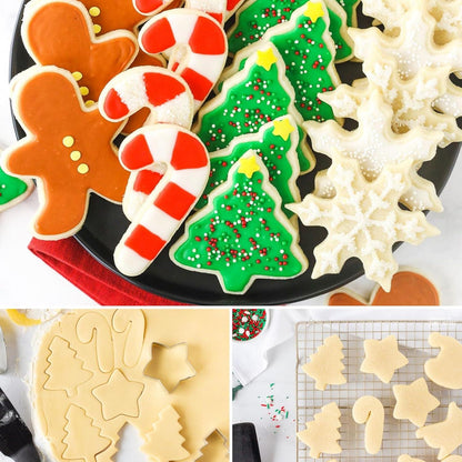 Weihnachtskeksschneider Set 10 Edelstahl Weihnachtsformen Lebkuchenmann