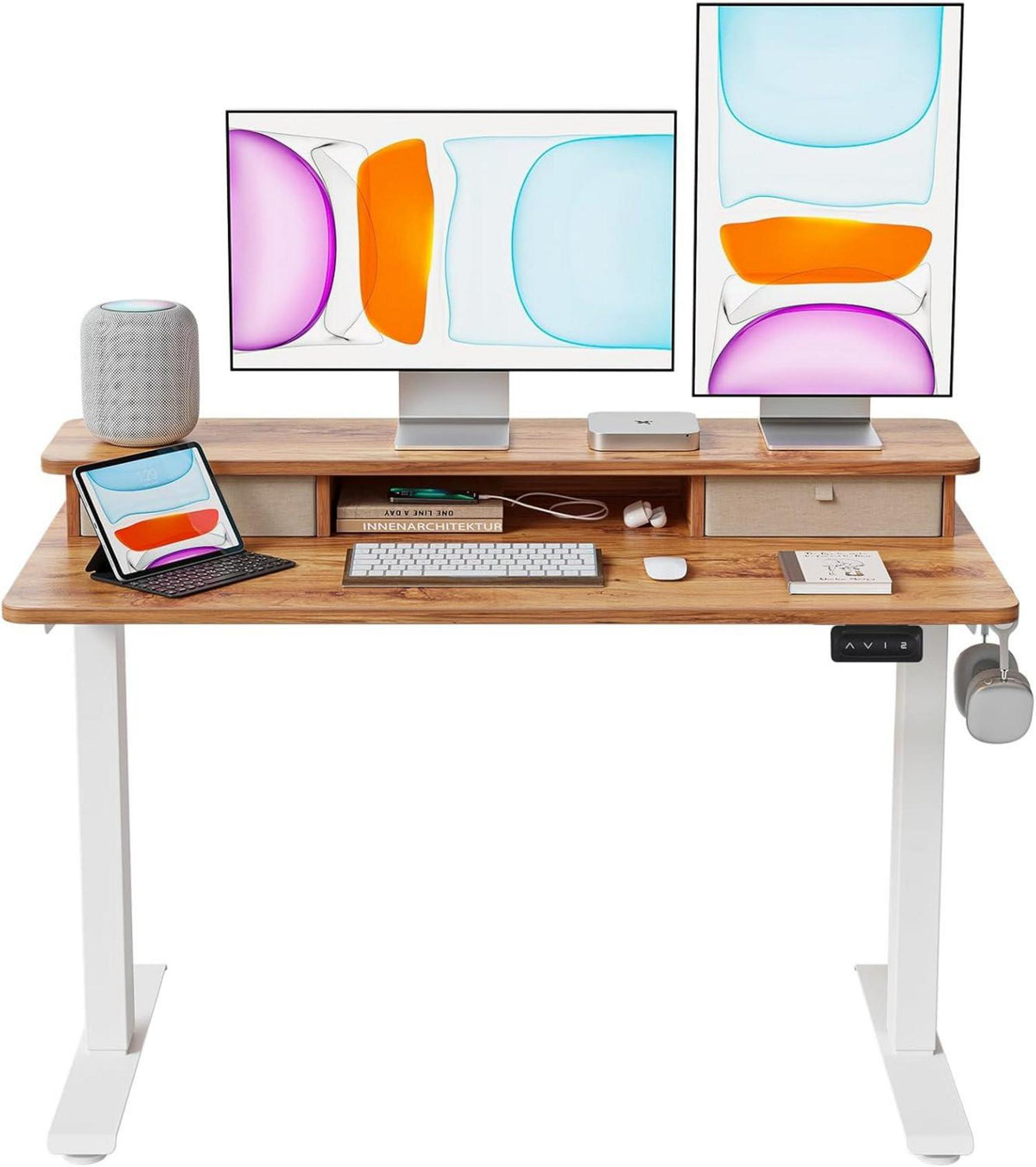 Höhenverstellbarer Elektrischer Stehschreibtisch 120x60 cm mit